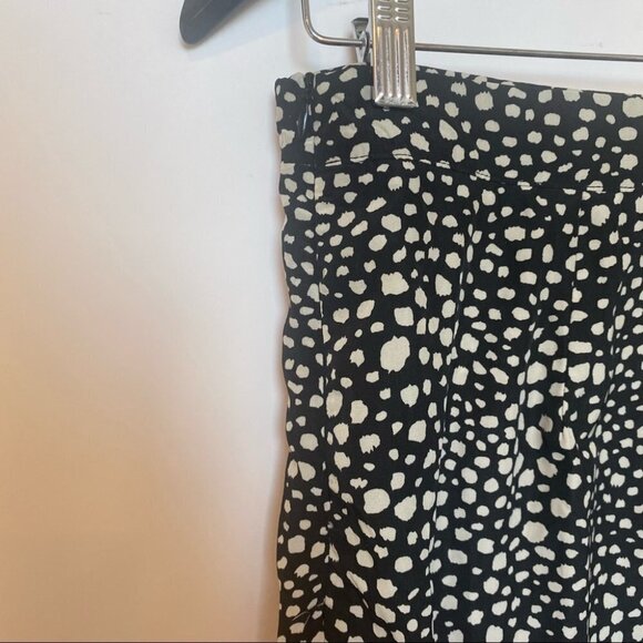 Black and White leopard print‎ front slit pencil skirt size 10 - Picture 5 of 11